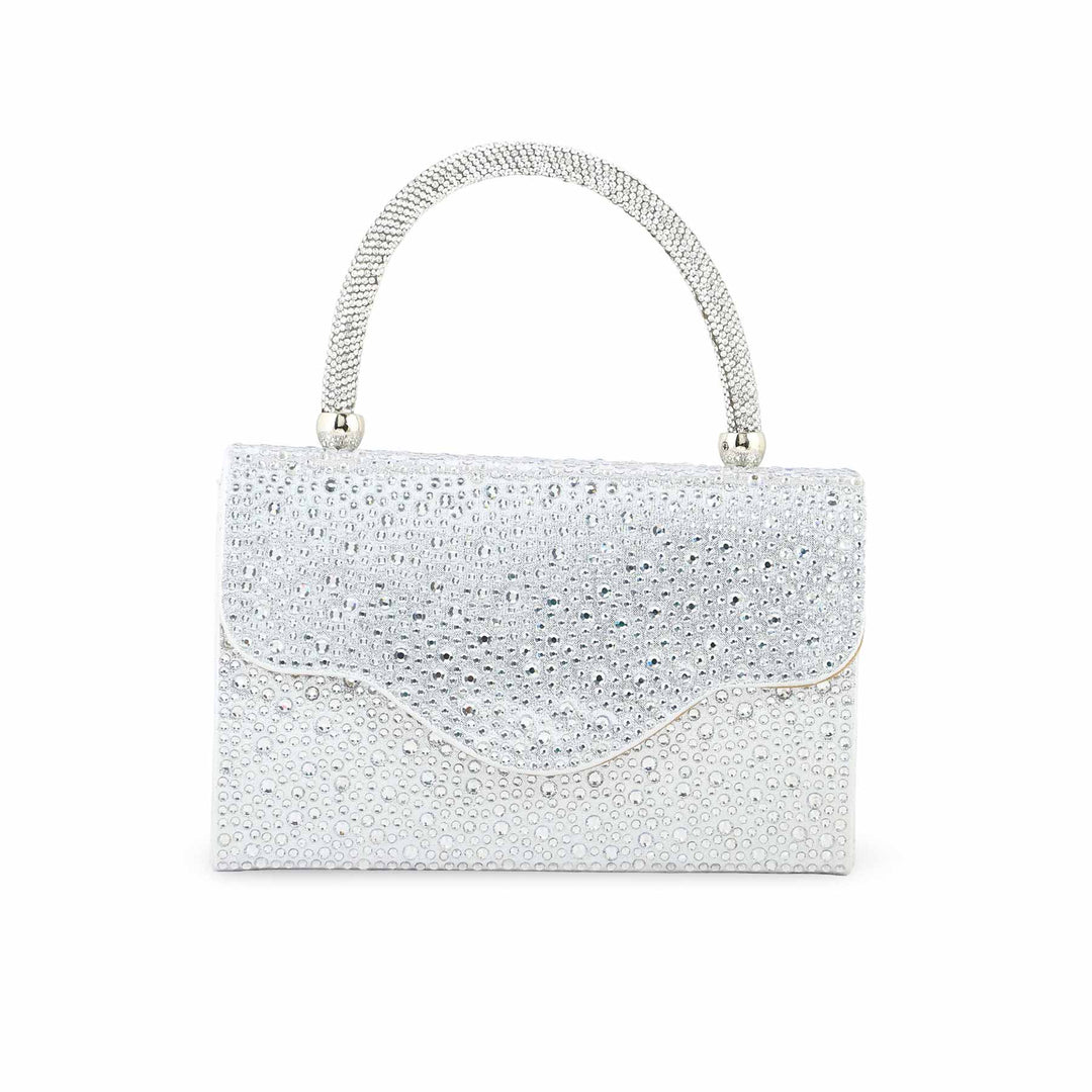 Silver Bridal Clutch P24371