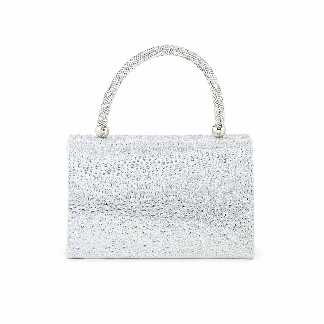 Silver Bridal Clutch P24371