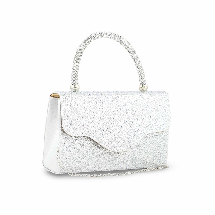 Silver Bridal Clutch P24371