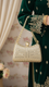 Golden Fancy Clutch For Ladies P24385