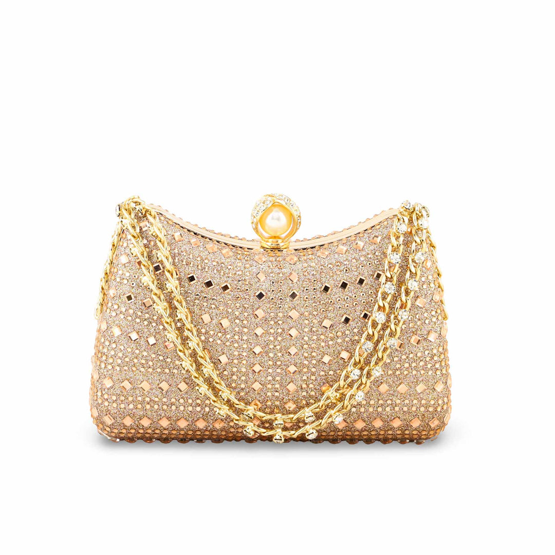 ChamPagne Fancy Clutch For Ladies P24385