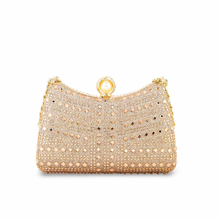 ChamPagne Fancy Clutch For Ladies P24385