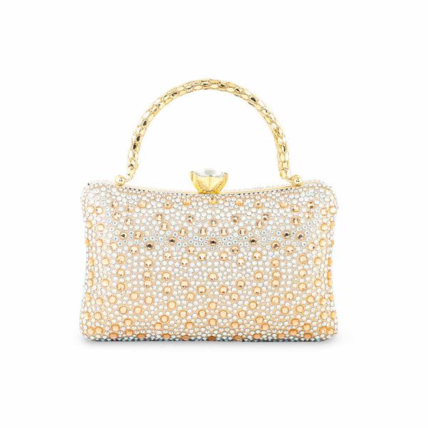 ChamPagne Fancy Clutch For Ladies P24386
