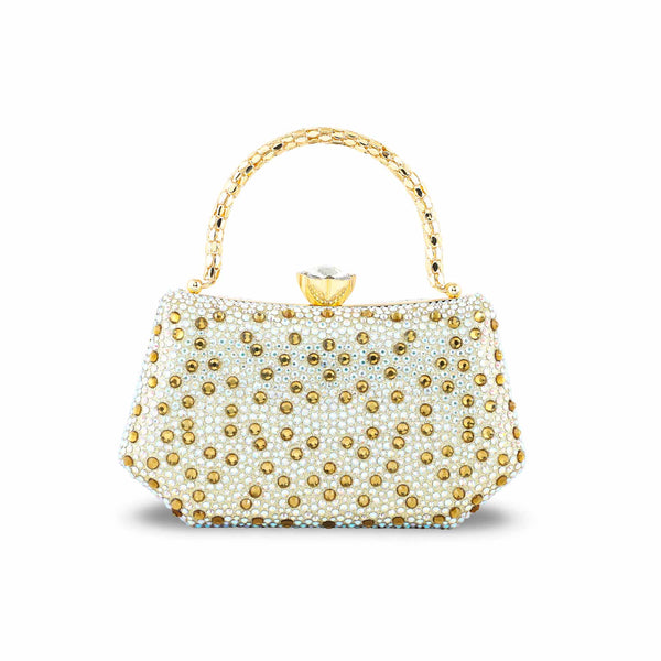 Golden Women Fancy Clutch P24387