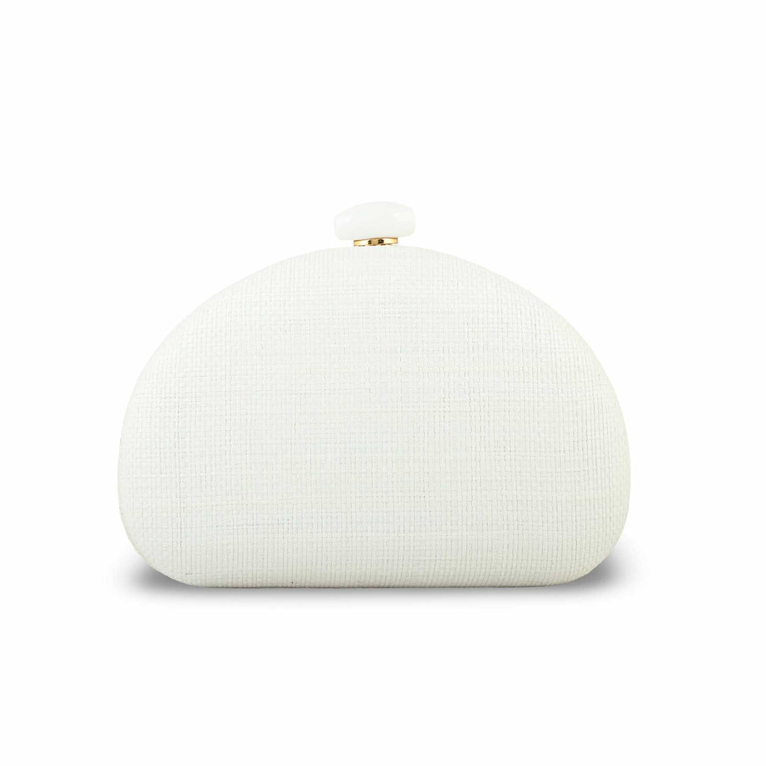 White Women Fancy Clutch P24388