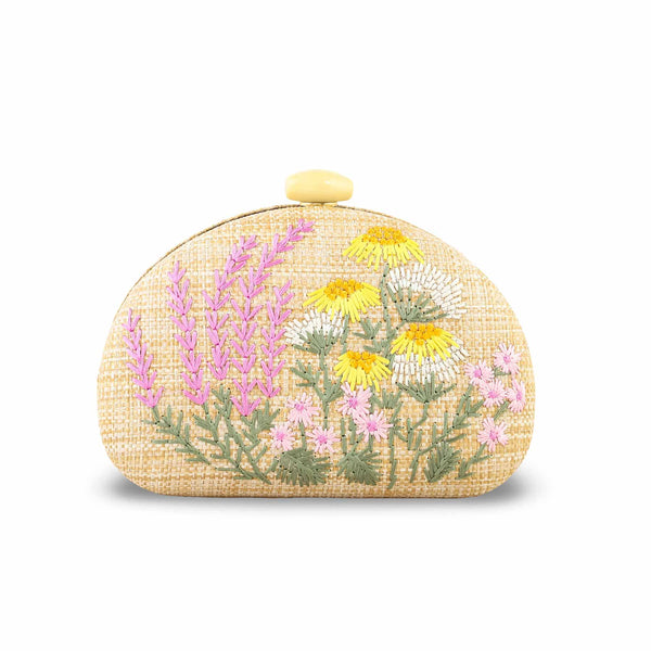 Beige Women Fancy Clutch P24388