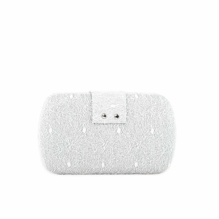 Silver Fancy Clutch P24392