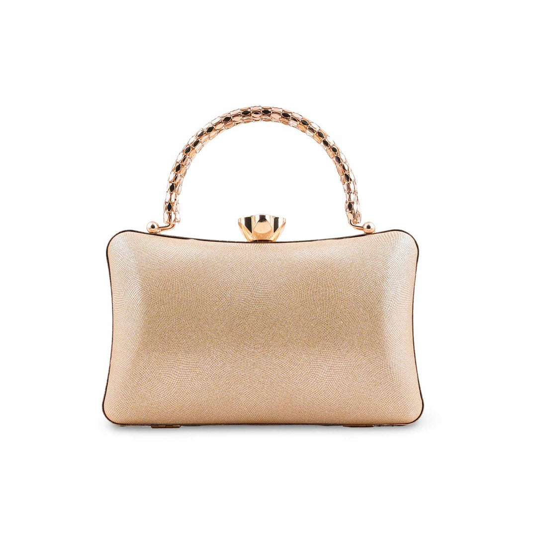 Golden Fancy Clutch For Women P24403