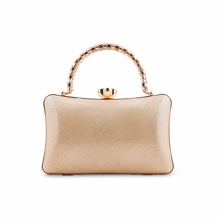 Golden Fancy Clutch For Women P24403