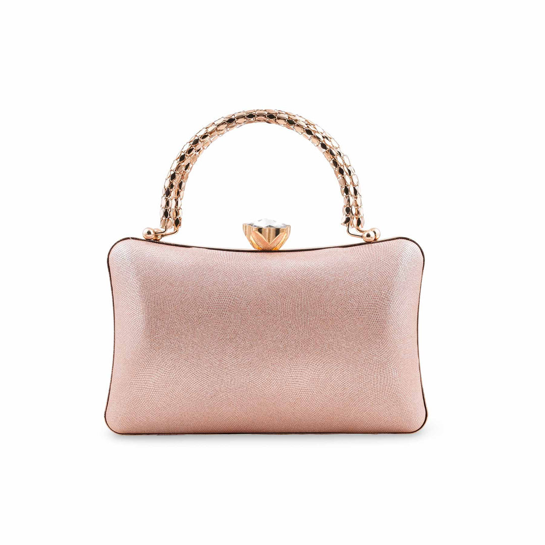 Champagne Fancy Clutch For Women P24403