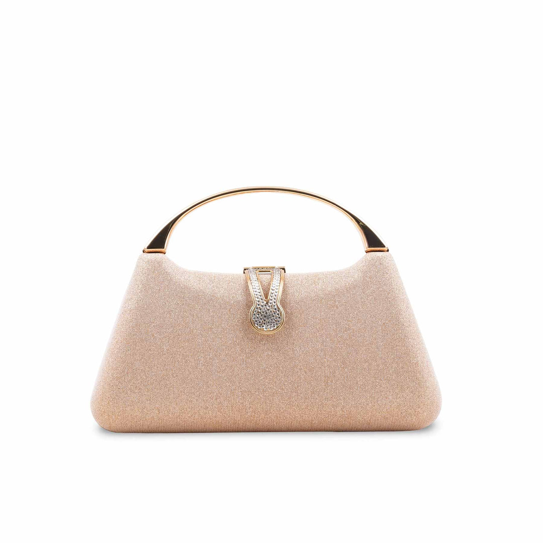 Golden Fancy Clutch For Women P24404