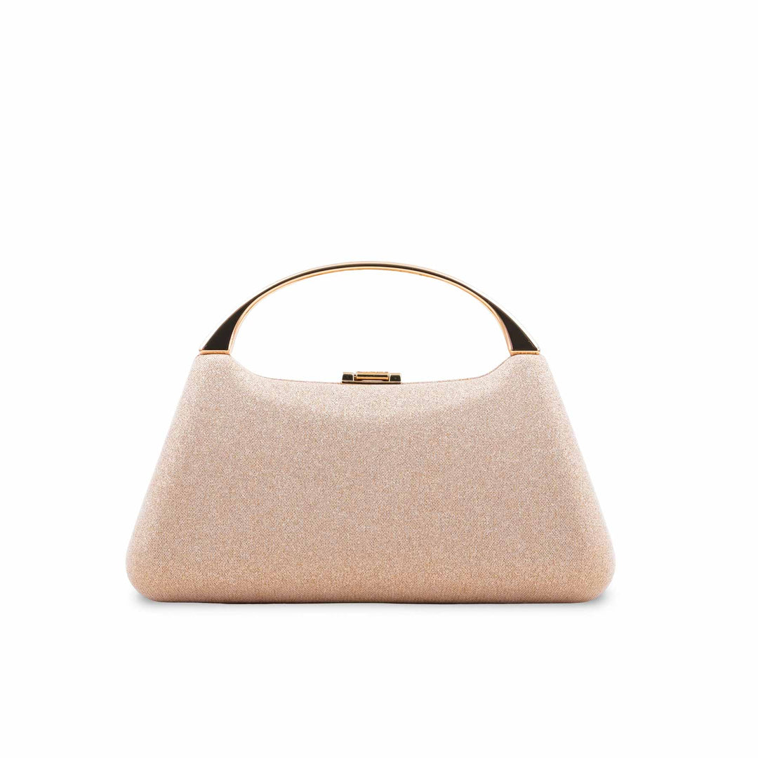 Golden Fancy Clutch For Women P24404