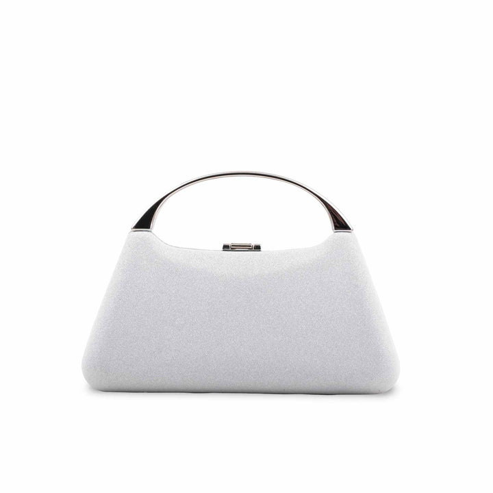 Silver Fancy Clutch For Women P24404