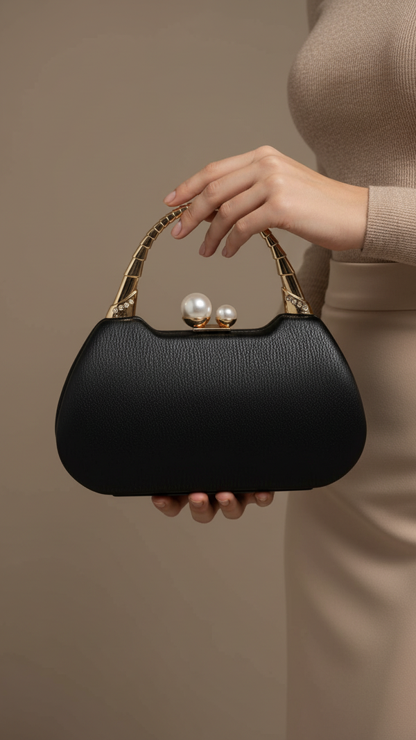 Black Formal Clutch For Women P24405