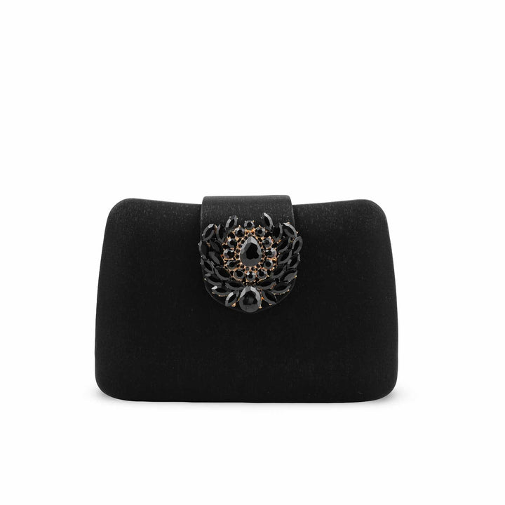 Black Fancy Clutch For Women P24406