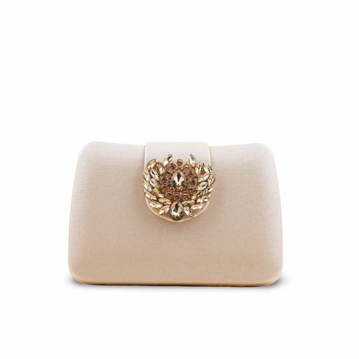 Golden Fancy Clutch For Women P24406