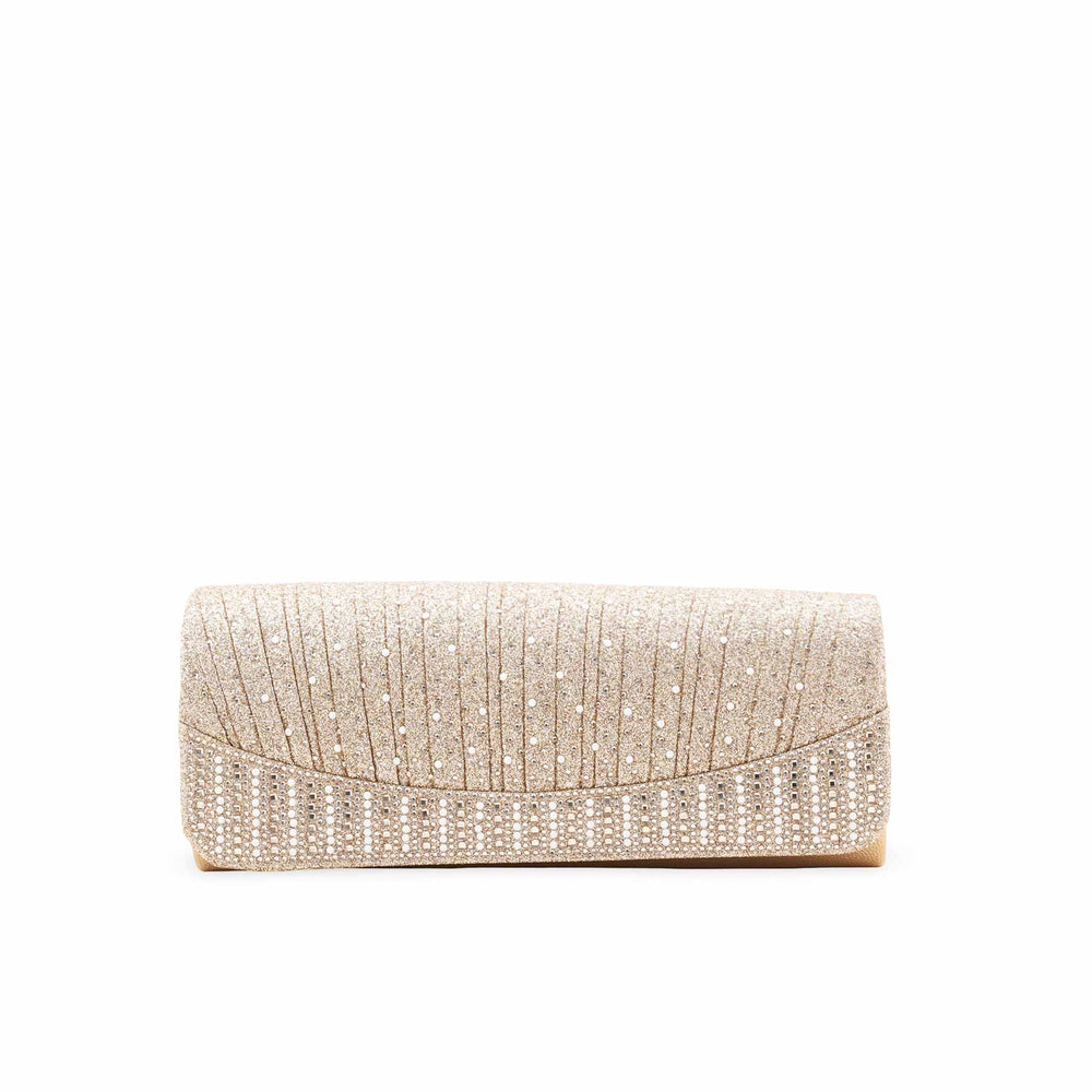 Golden Fancy Clutch For Ladies P24409