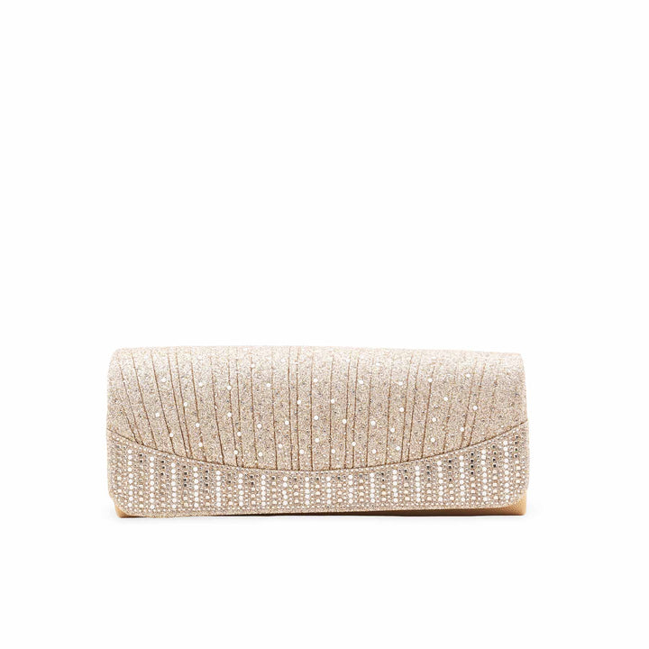Golden Fancy Clutch For Ladies P24409