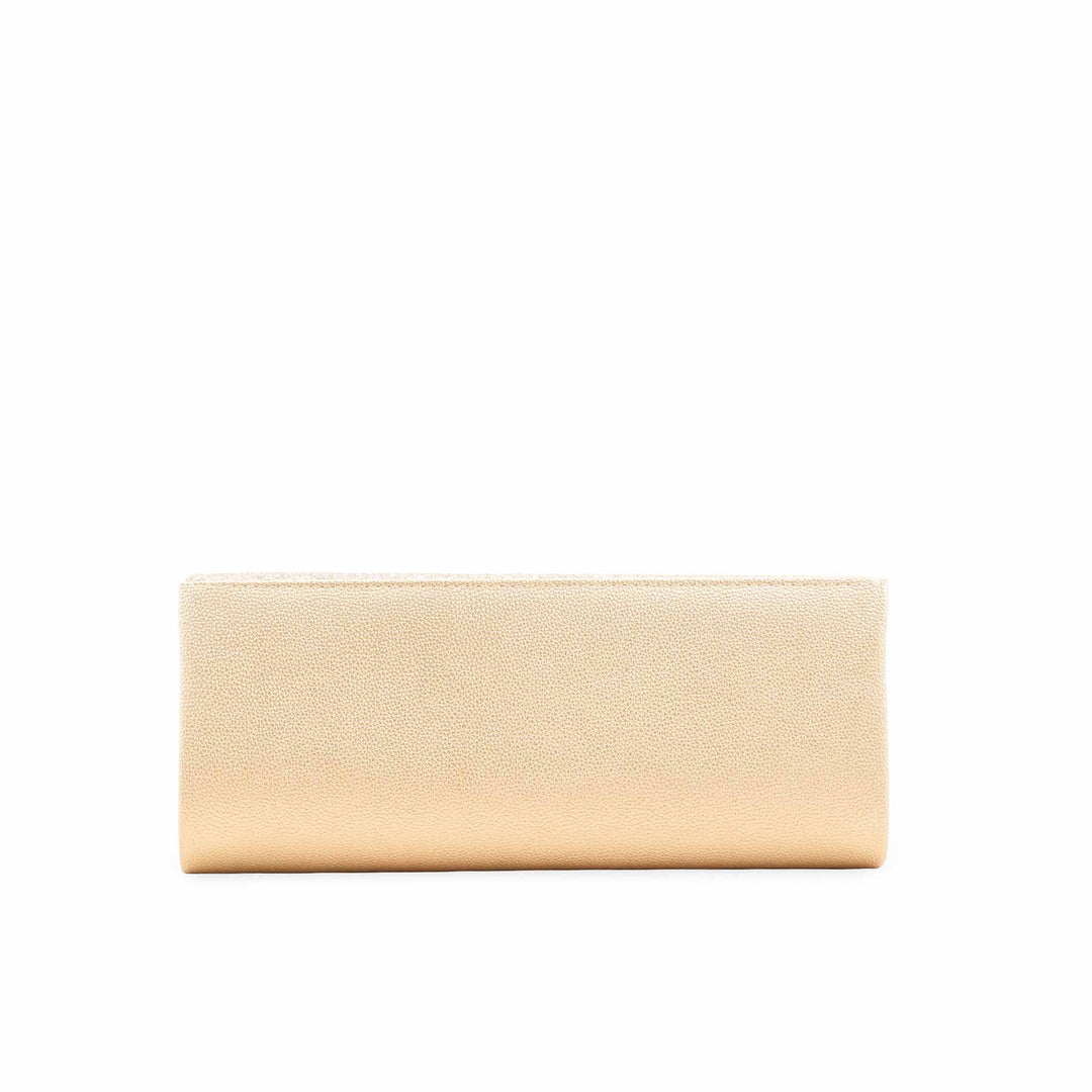 Golden Fancy Clutch For Ladies P24409