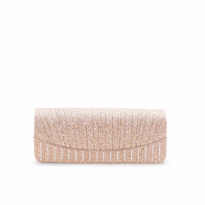 Champagne Fancy Clutch For Ladies P24409