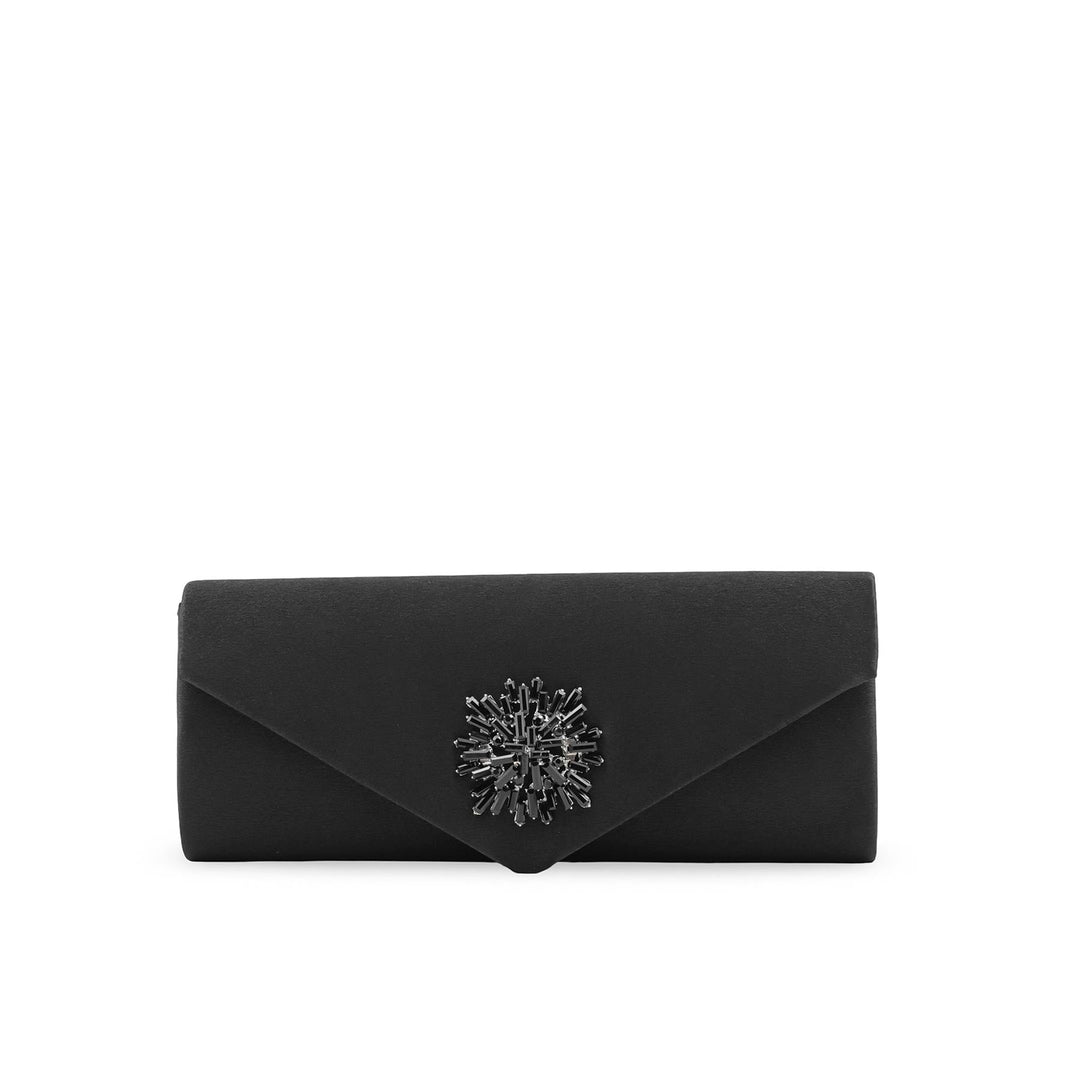 Black Fancy Clutch For Ladies P24414