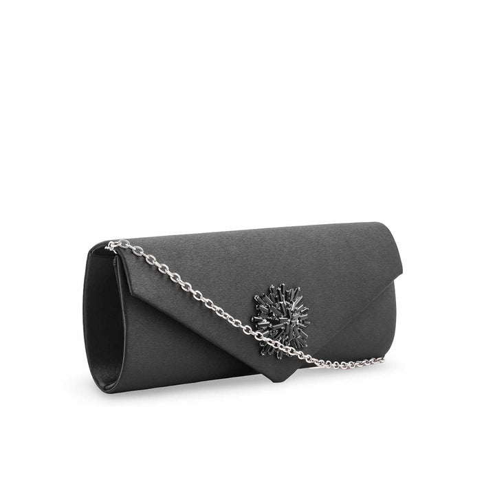 Black Fancy Clutch For Ladies P24414
