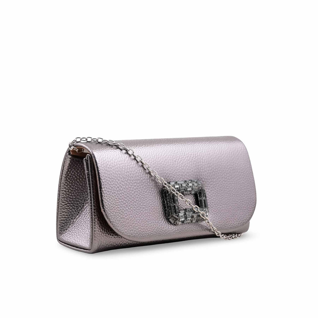 Grey Formal Clutch For Women P24416