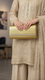 Golden Formal Clutch For Ladies P24417