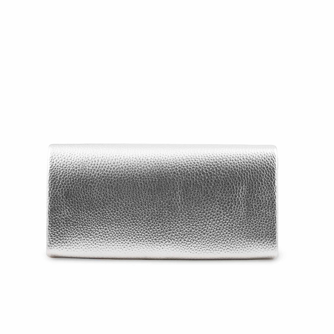 Silver Formal Clutch For Ladies P24417