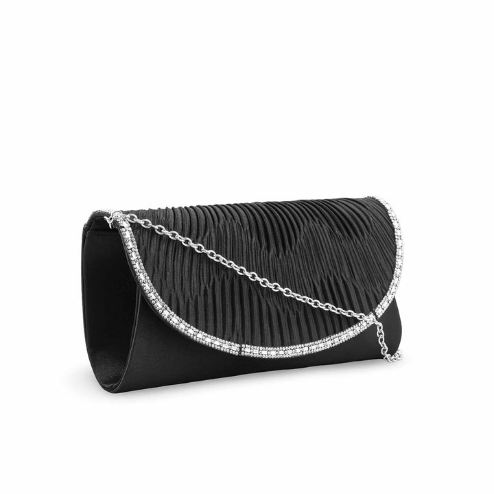 Black Formal Clutch For Ladies P24418
