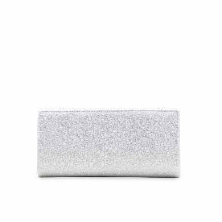 Silver Fancy Clutch For Women P24420