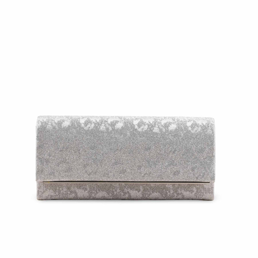 Silver Fancy Clutch For Women P24422