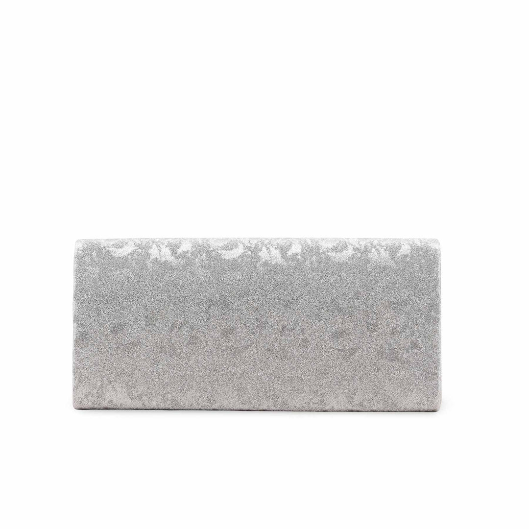 Silver Fancy Clutch For Women P24422
