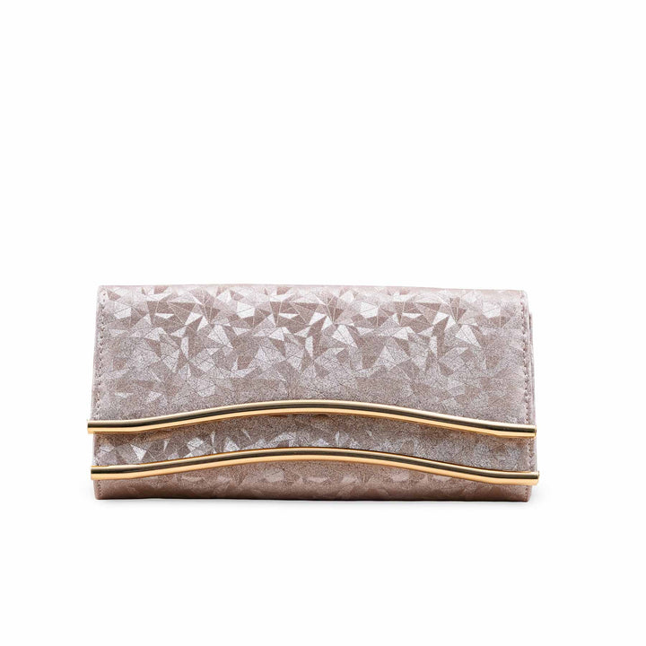 Champagne Fancy Clutch For Women P24425