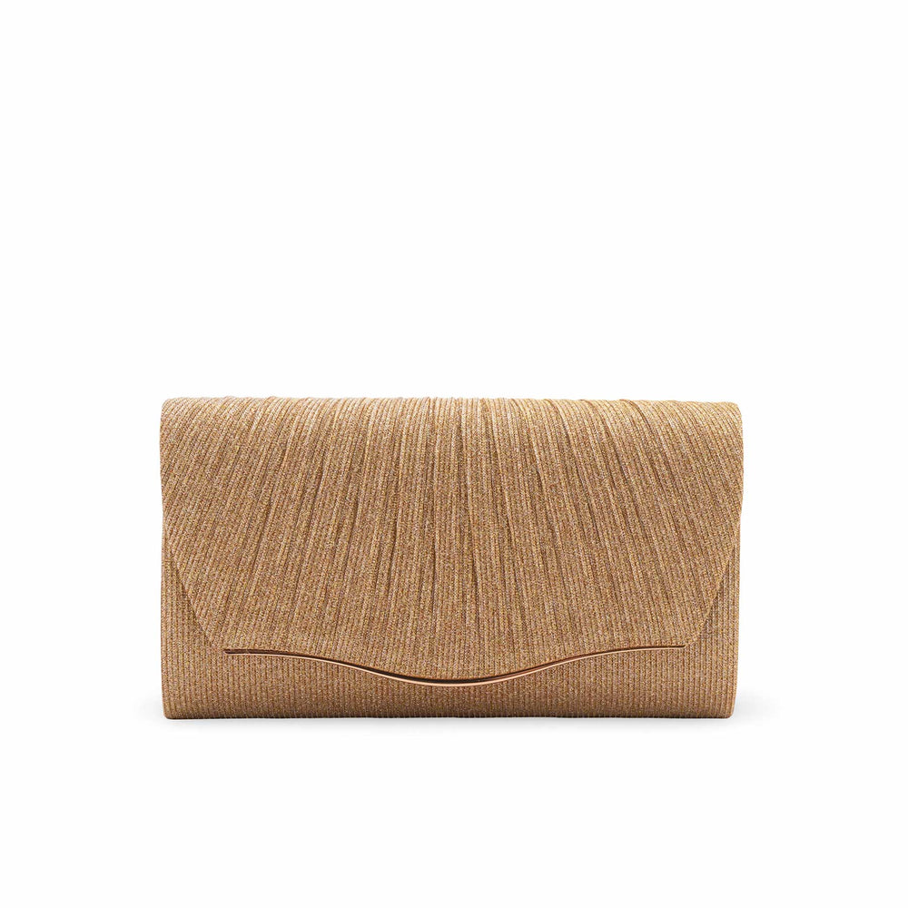 Golden Fancy Clutch For Women P24427