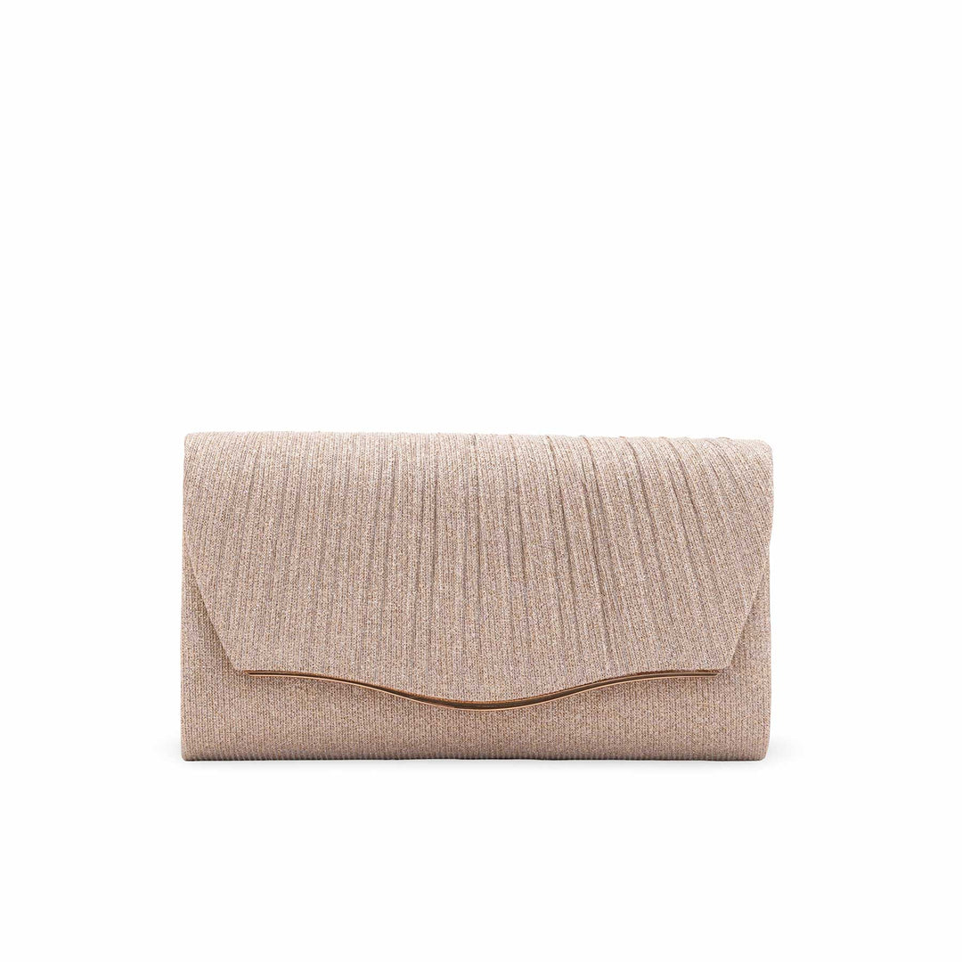 Champagne Fancy Clutch For Women P24427