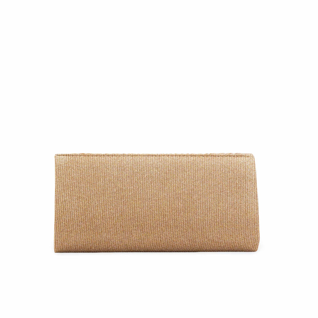 Golden Fancy Clutch For Women P24428