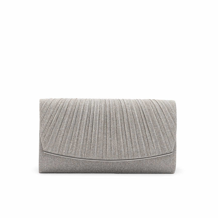 Silver Fancy Clutch For Women P24429