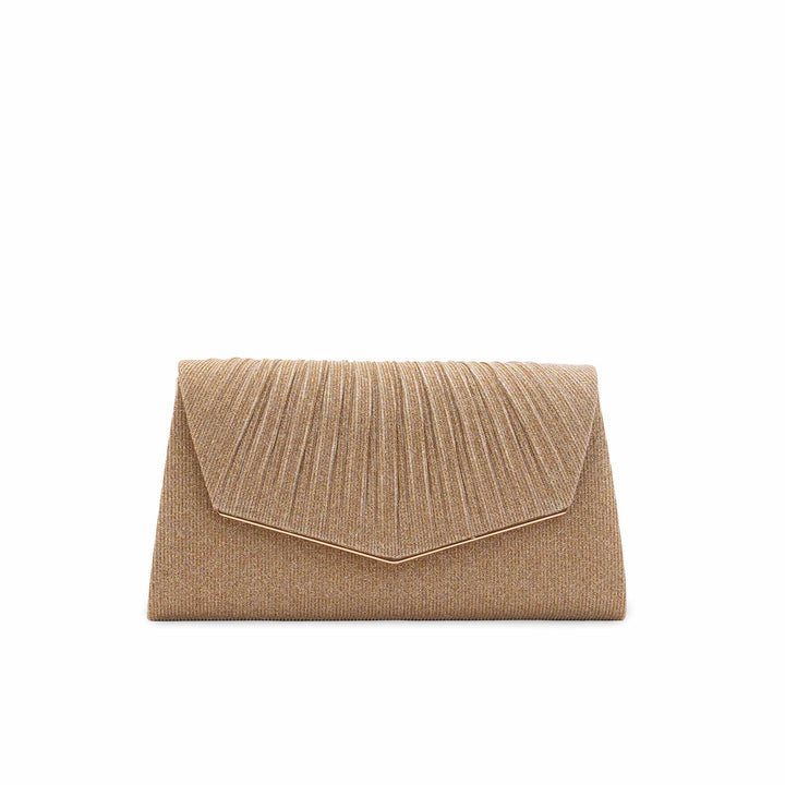 Golden Fancy Clutch For Women P24430