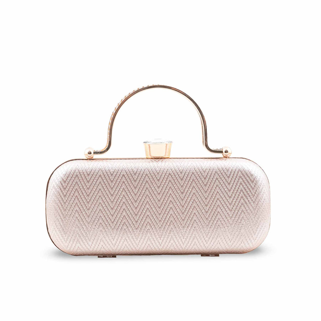 Champagne Fancy Clutch For Women P24432
