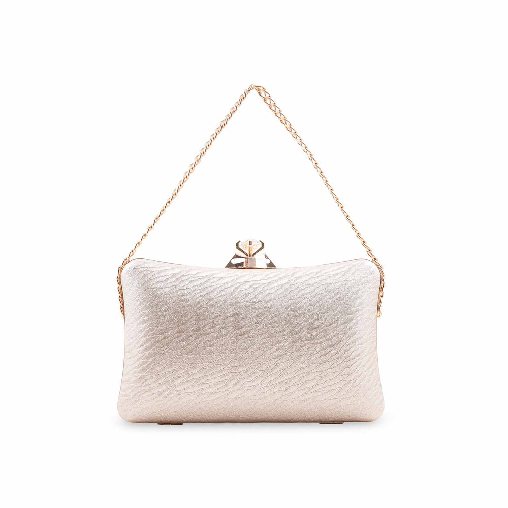 Golden Fancy Clutch For Women P24435