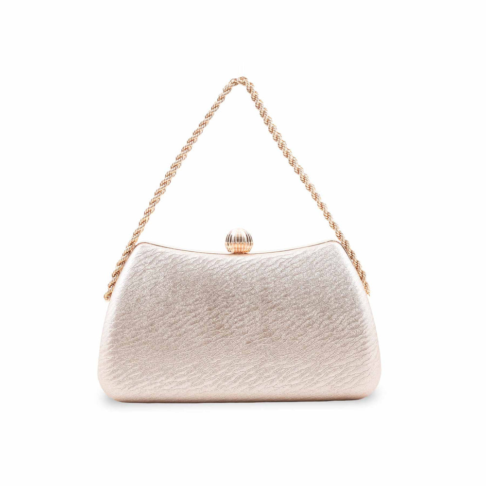 Golden Fancy Clutch For Women P24436