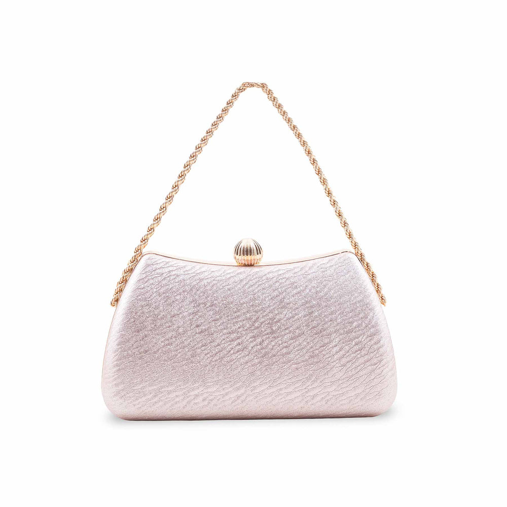 Champagne Fancy Clutch For Women P24436