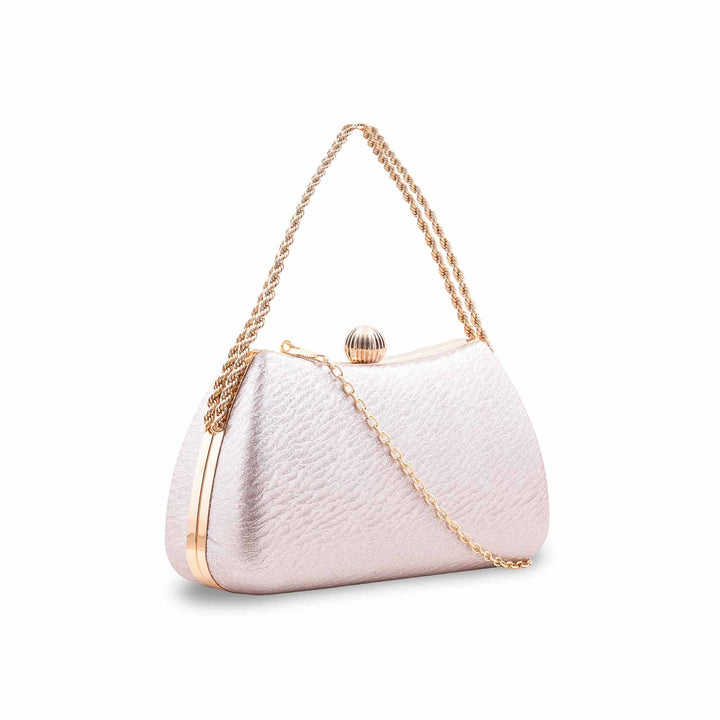 Champagne Fancy Clutch For Women P24436