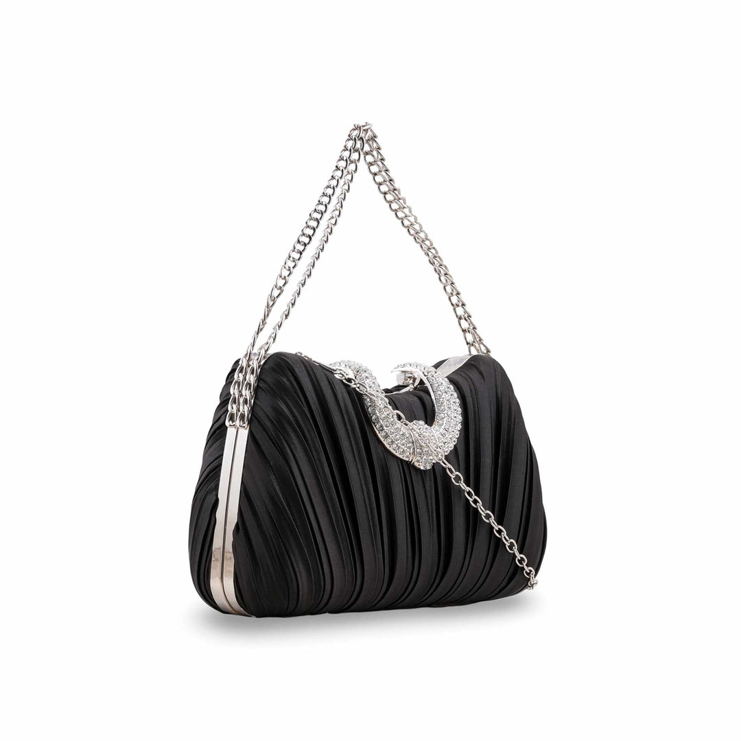 Black Formal Clutch For Ladies P24439