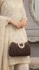 Coffee Formal Clutch For Ladies P24439