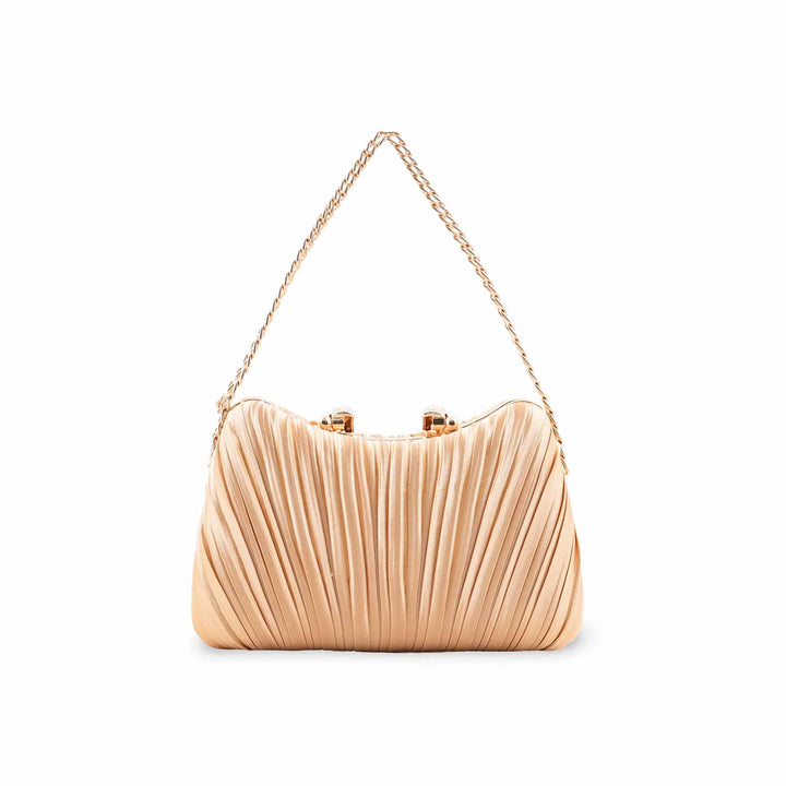 Beige Formal Clutch For Ladies P24439