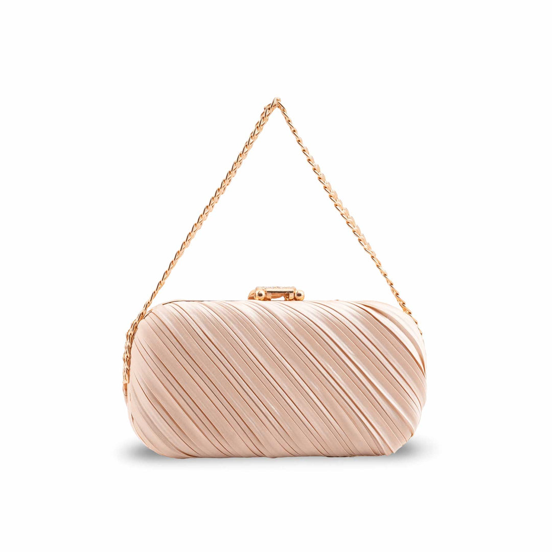 Beige Formal Clutch For Ladies P24440