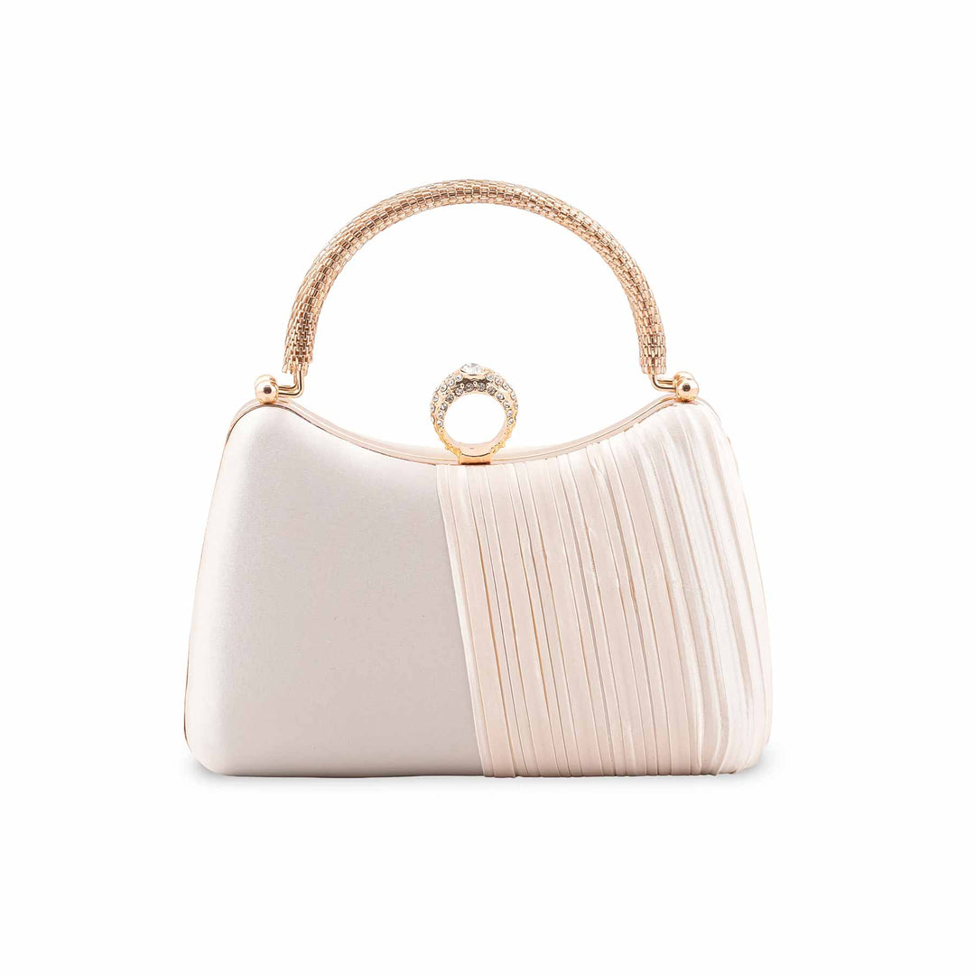 White Formal Clutch P24441