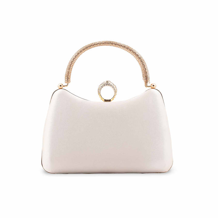 White Formal Clutch P24441